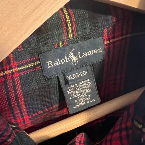 Ralph Lauren Polo Plaid - 100% Cotton - Picture 3 of 5